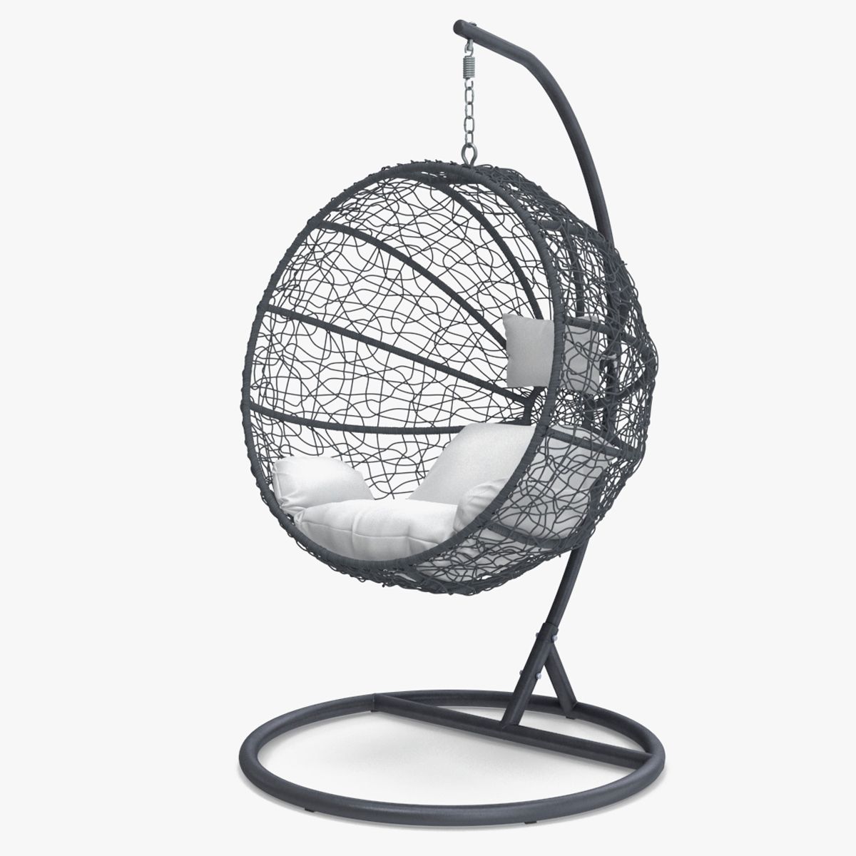 吊球椅带支架 灰色 3d model
