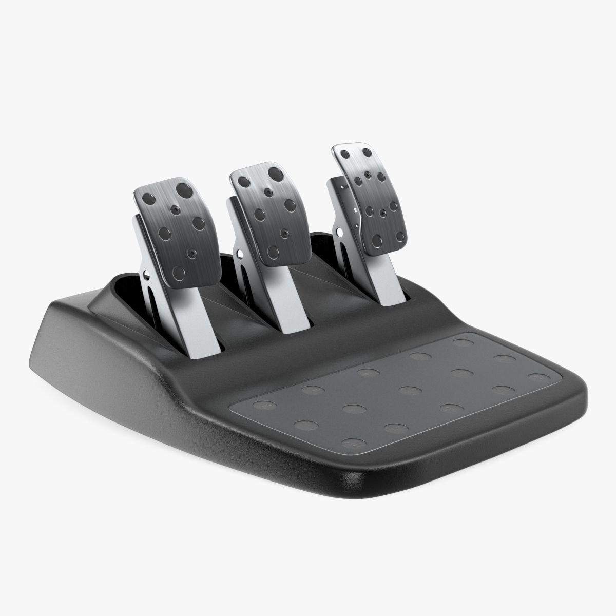 Pedales del dispositivo de juego de conducción modelo 3d