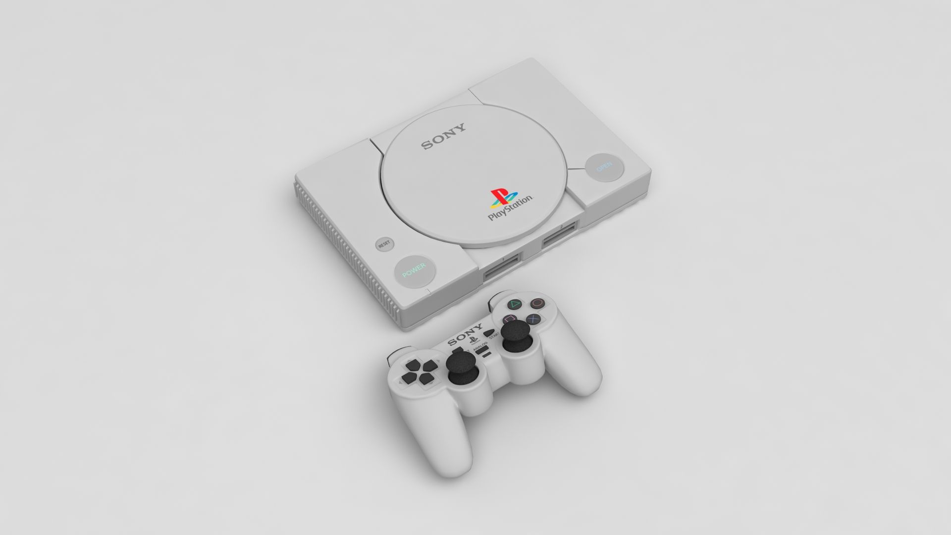 索尼游戏机 1 3d model