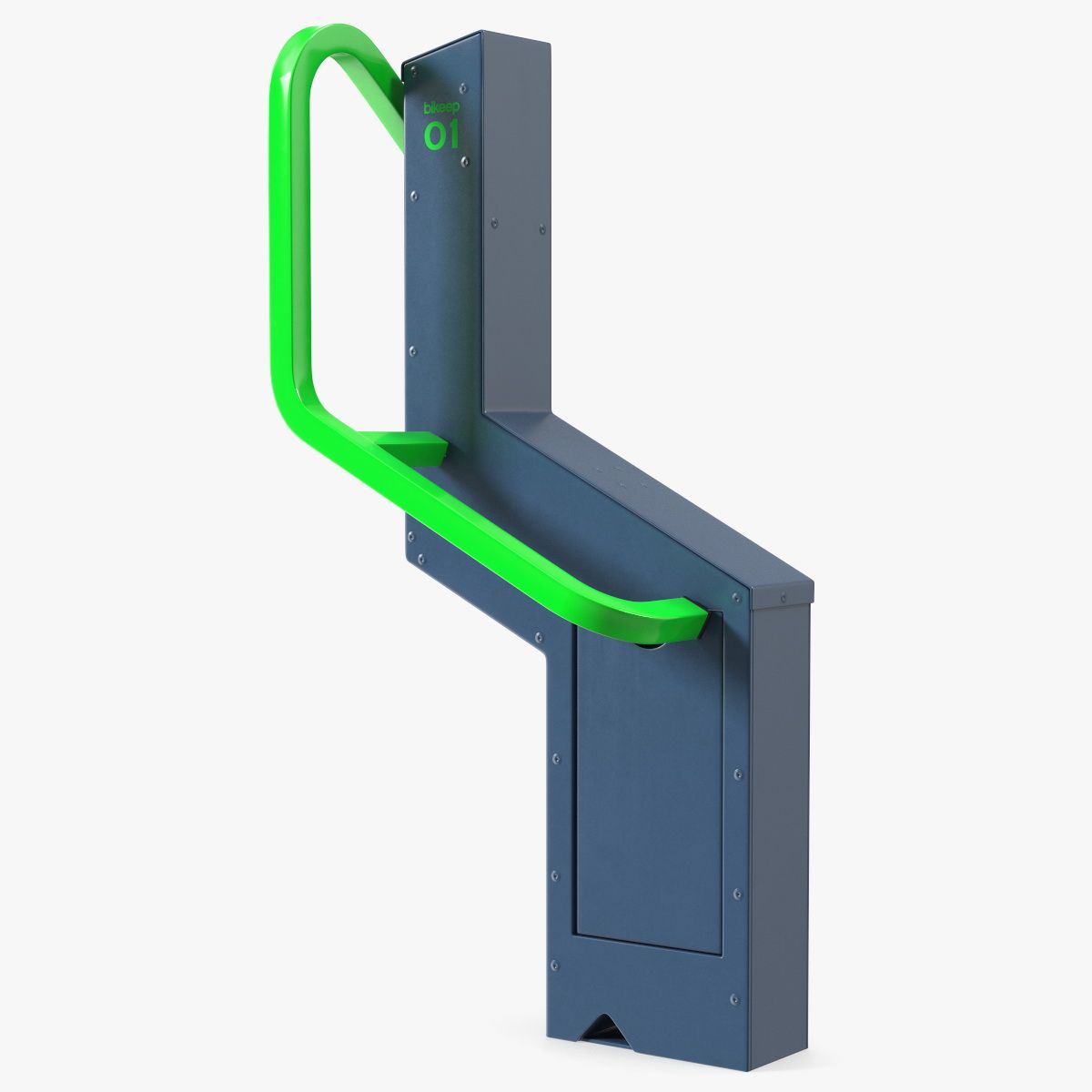 智能自行车停车场 3d model