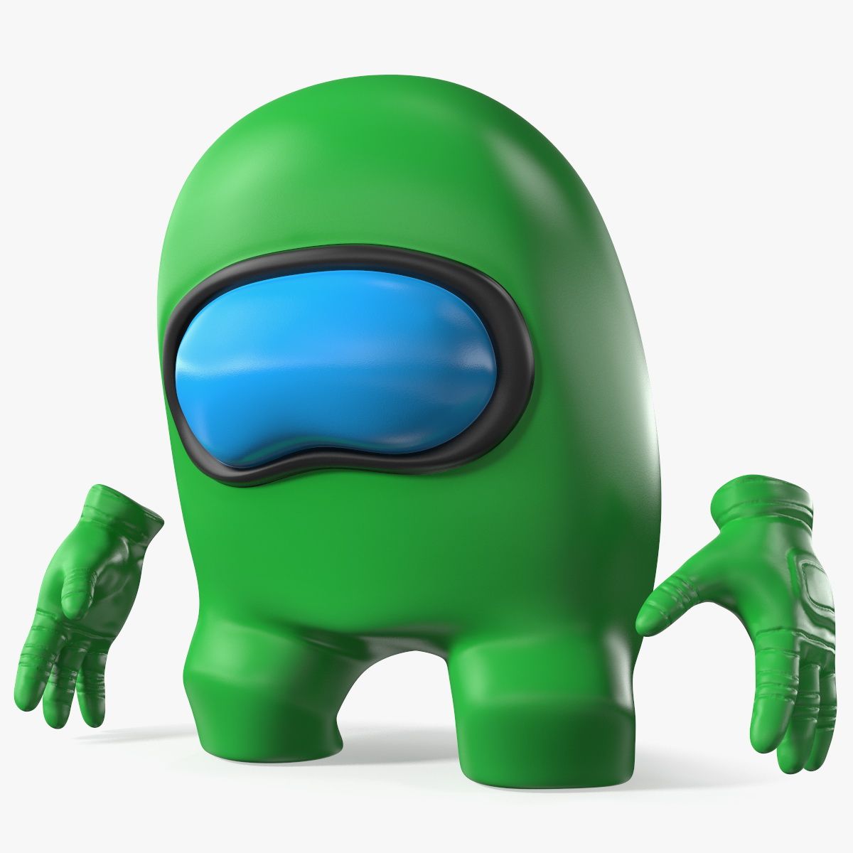 我们中间悲伤人物绿色 3d model