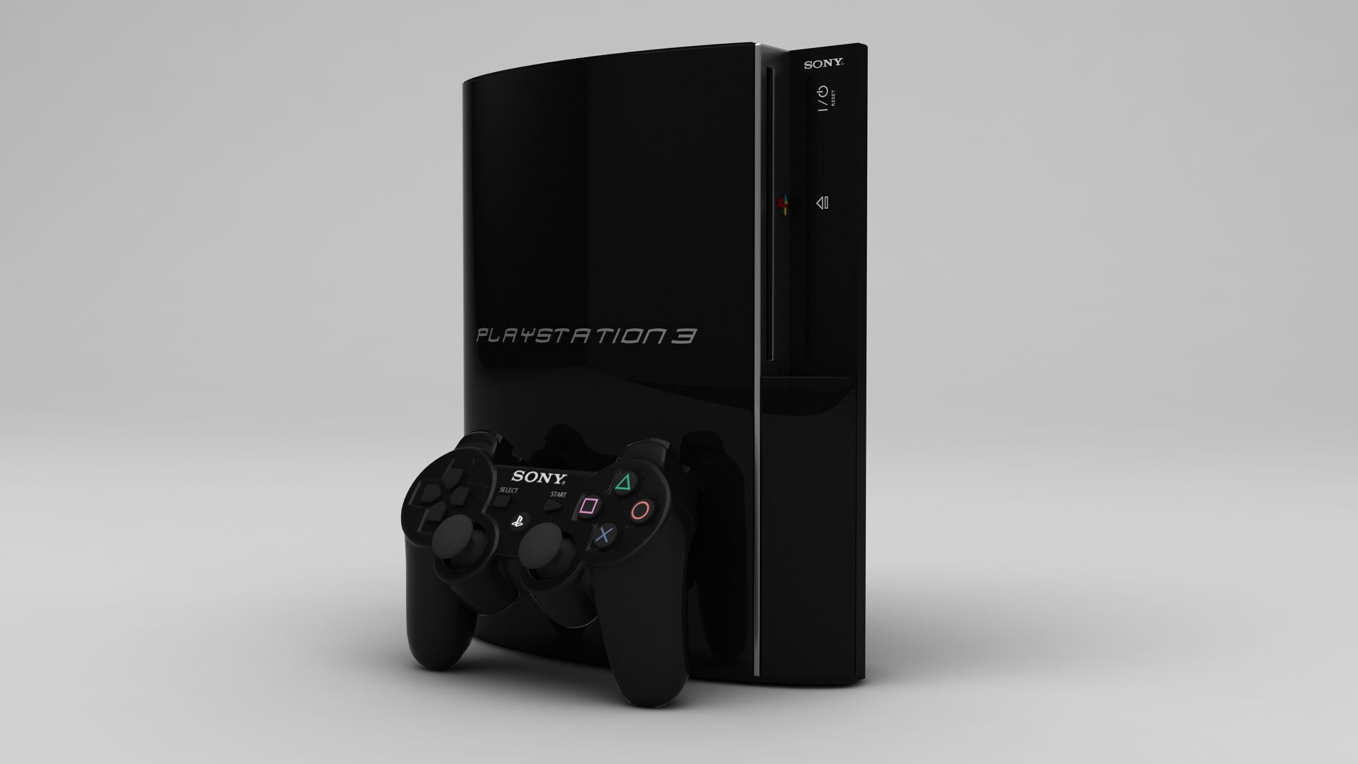 索尼游戏机 3 3d model