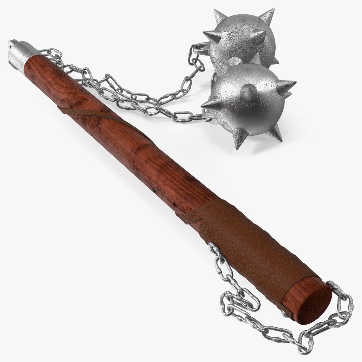 双球中世纪连枷 3d model