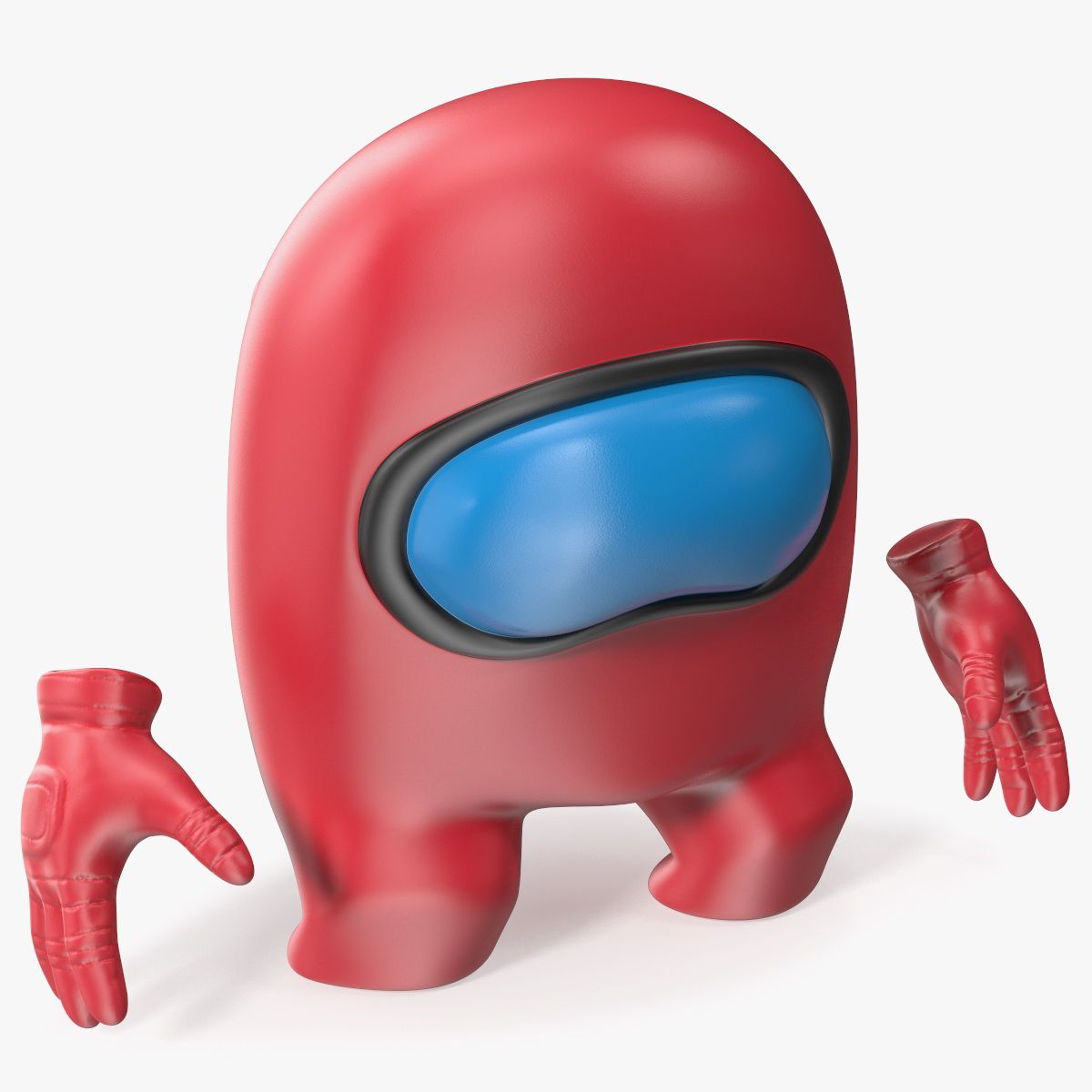 我们当中红色人物悲伤 3d model