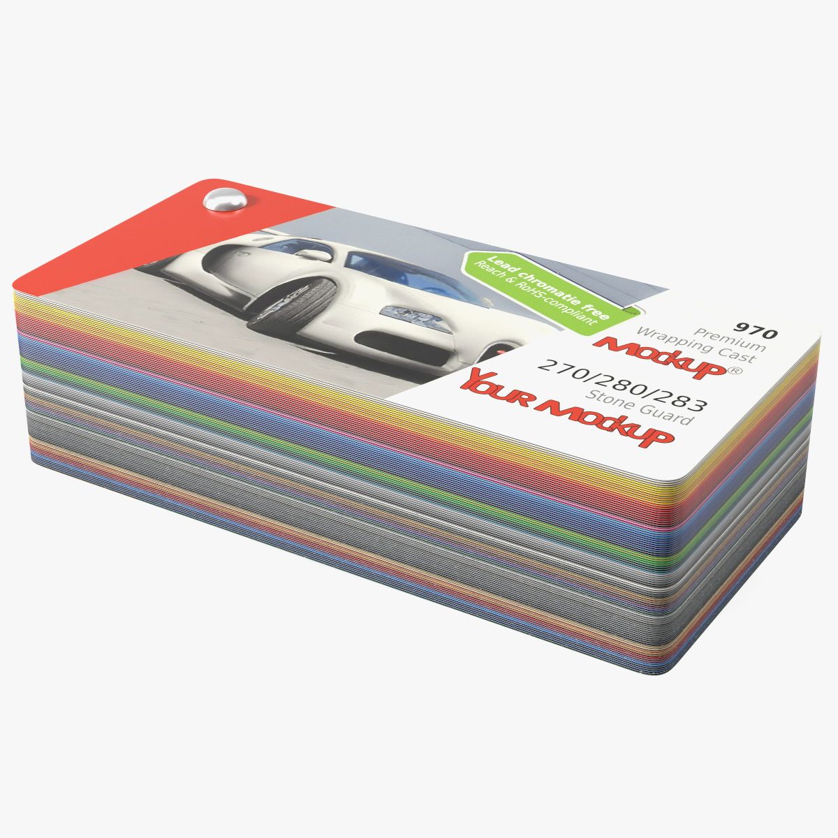 调色板指南折叠样机 3d model